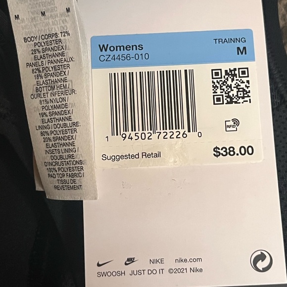 New! Nike Dri-FIT Indy Sports Bra Medium with Adjustable Straps in Black - Picture 6 of 8